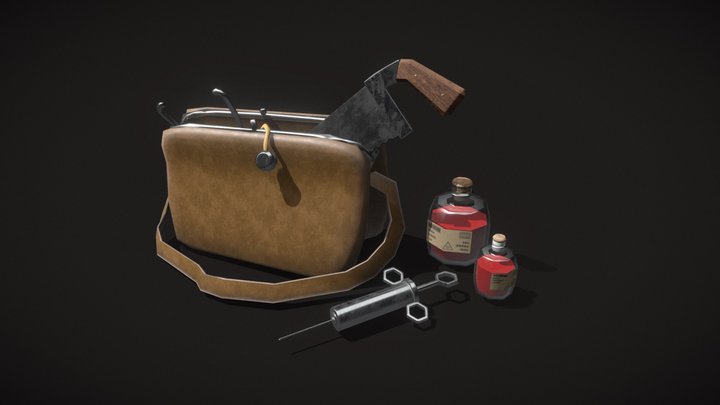 Doctor's bag 3D Model