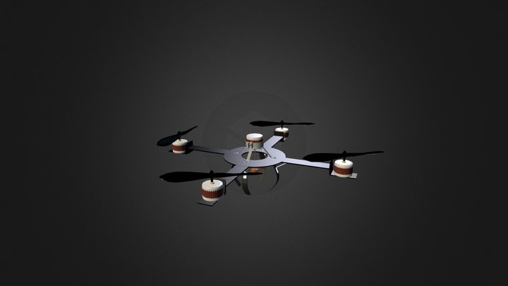 Quad Rotor Helicopter 3D Model