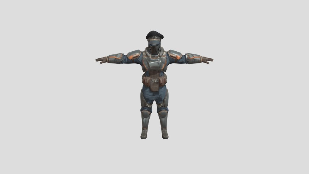 Armored T-Pose Sentinel