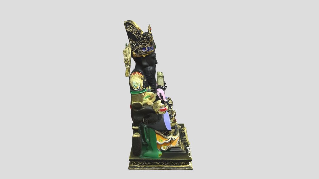 Ornate Deity Statue 3d Model (10)