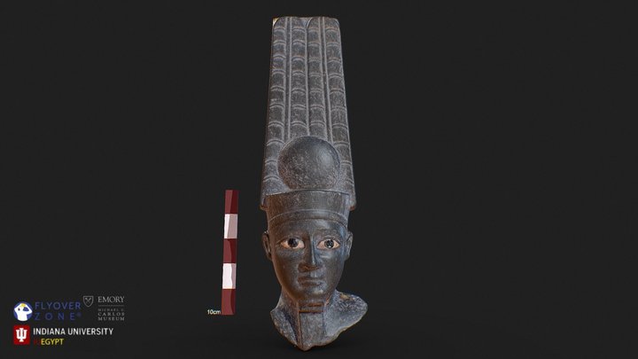 3D rendering of Amun-Re (head)