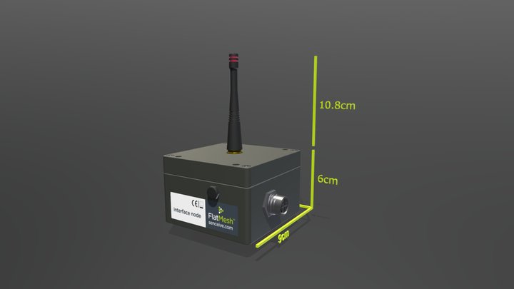 Vibrating Wire, PT100 & Millivolt Sensor Nodes 3D Model