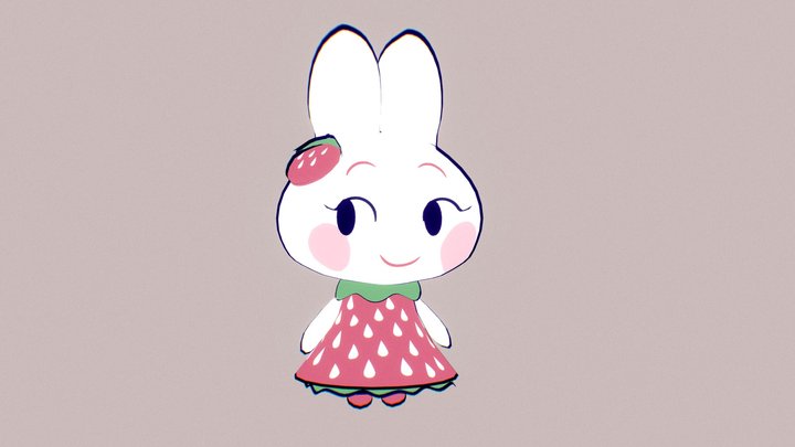 StrawBun 3D Model