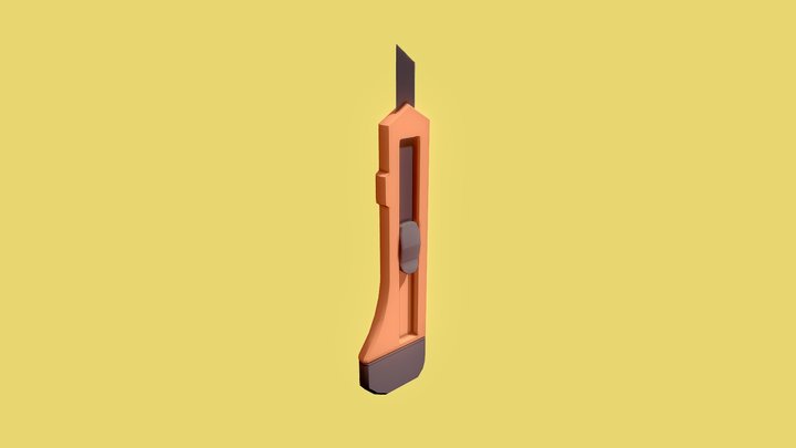 Boxcutter (Low Poly) 3D Model