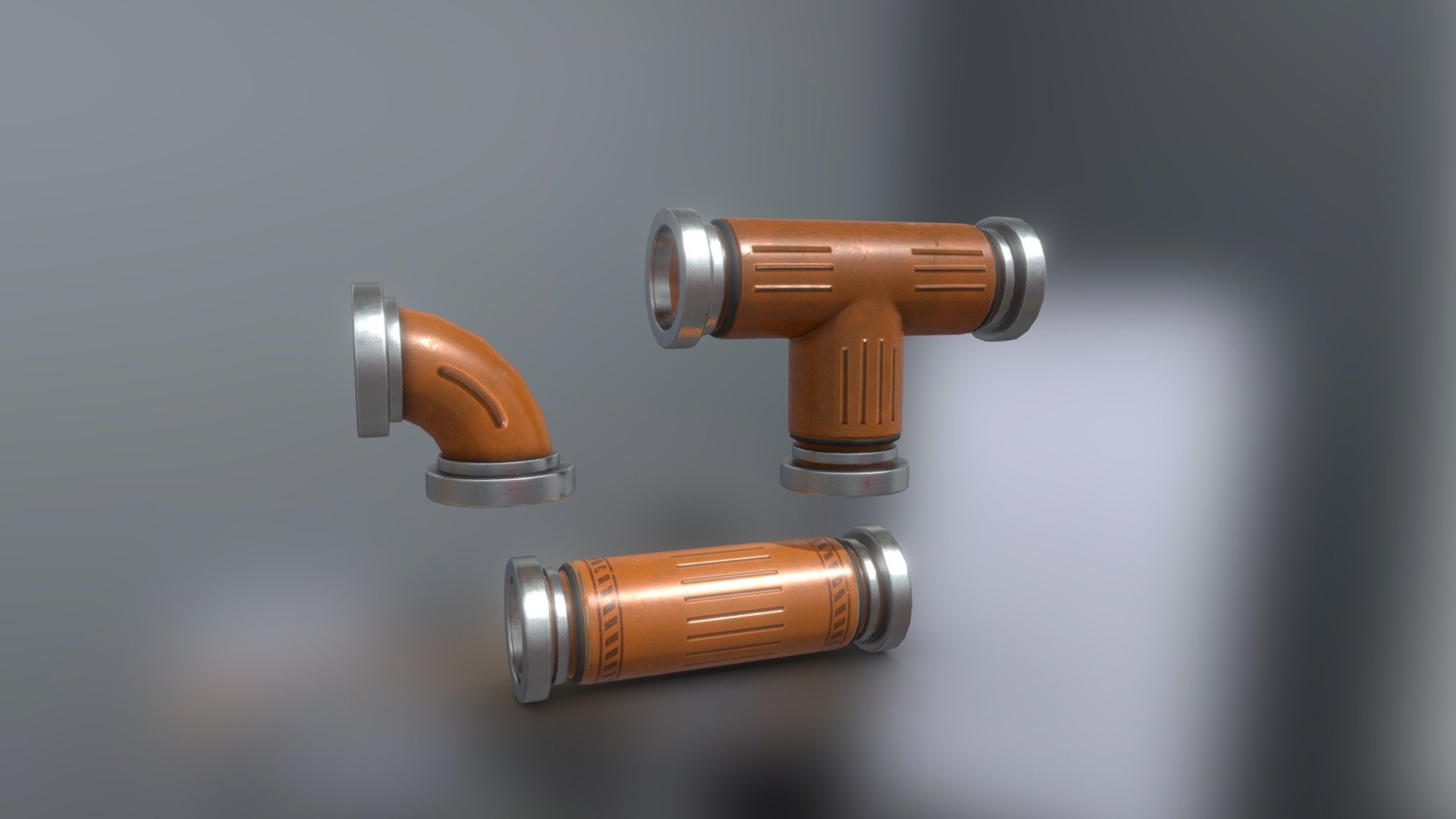 Sci Fi Pipe Set - Buy Royalty Free 3D model by captainapoc [9cb76ac ...