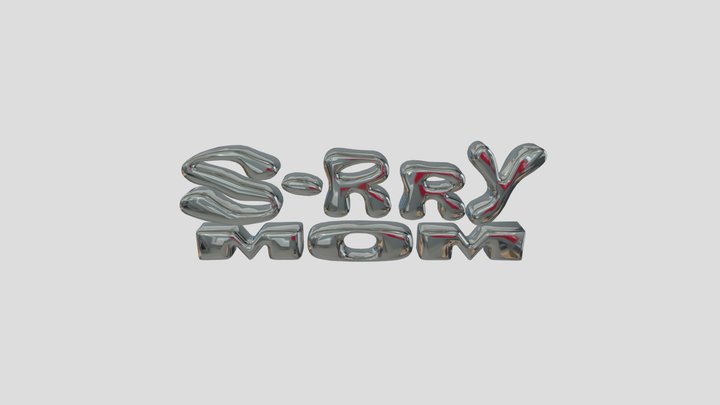 SORRYMOM LOGO LP 3D Model