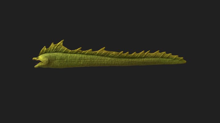 Eel_Fantasy_Creature 3D Model