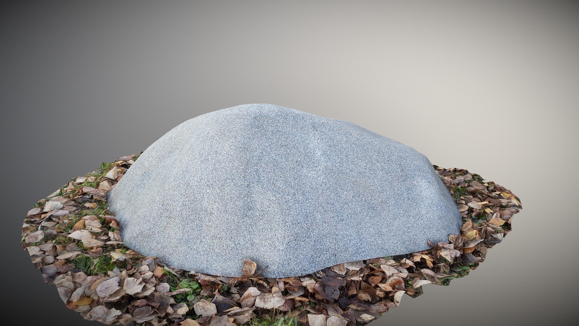 Камень D140/50 на бетонное кольцо - серый — Sketchfab embed 3D viewer