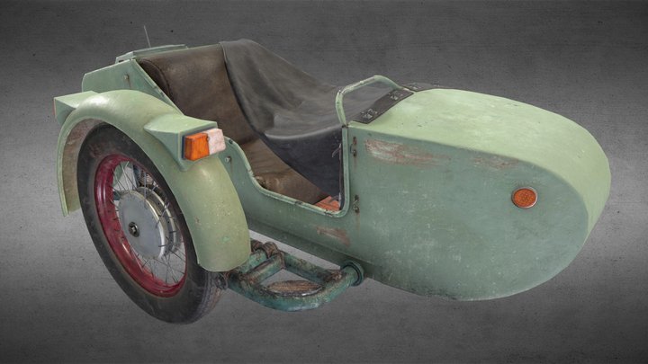 Dnepr MT11 sidecar 3D Model