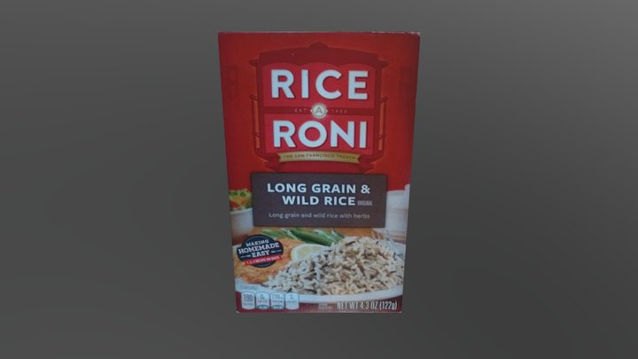 Rice a Roni Long Grain Rice Box 3D Model
