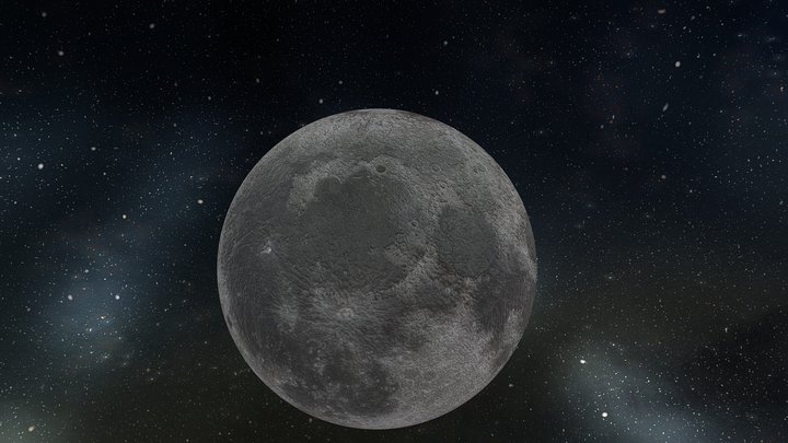 The Moon – Free 3D Model STL
