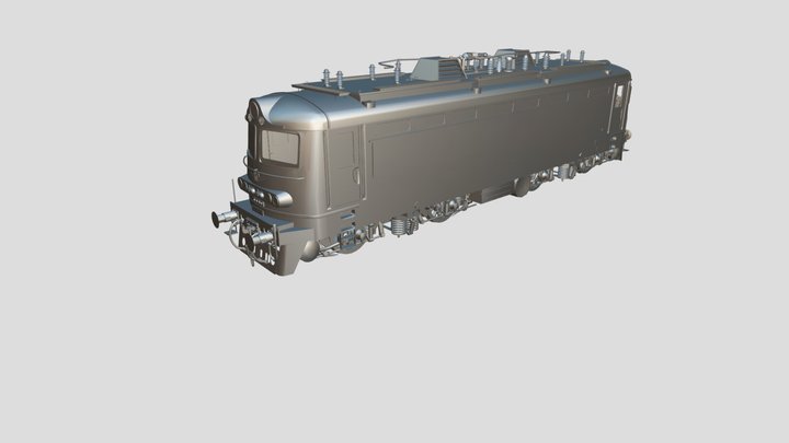 Skoda 68E, Bulgarian Series 44 locomotive 3D Model