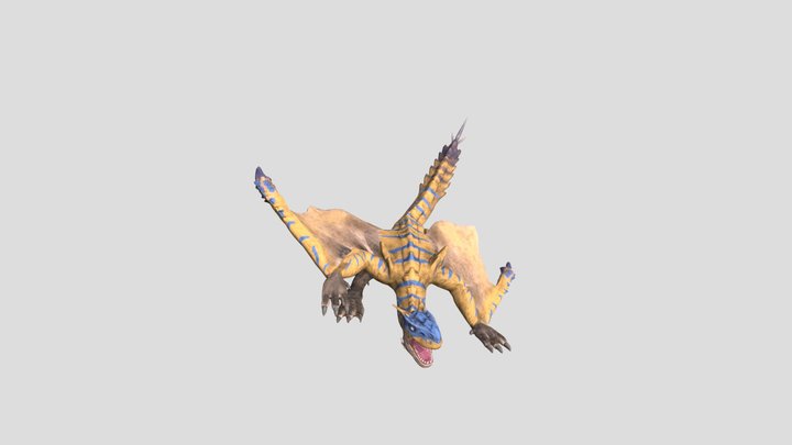 Tigrex fan art from Monster Hunter 3D Model