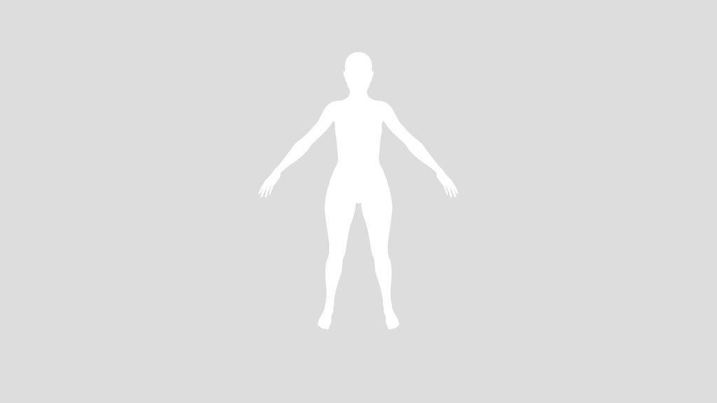 Stylized Female Base Mesh Rigged