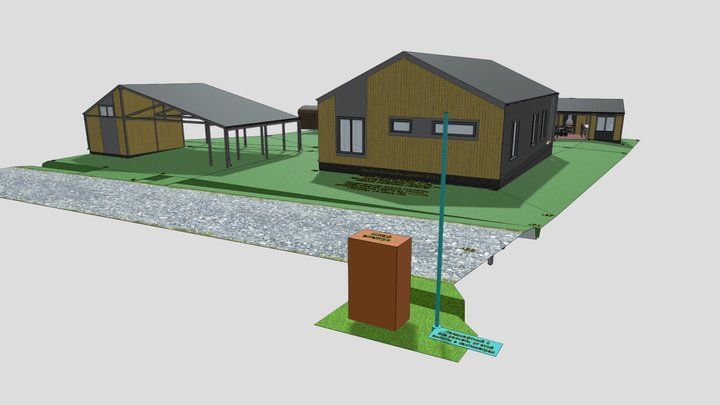 Вертикальная планировка участка 3D 3D Model