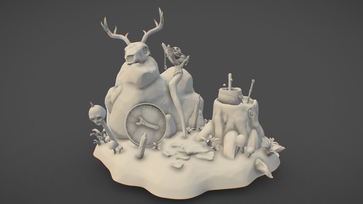 DAE | Adventurer's Camp: Shaman Camp 3D Model