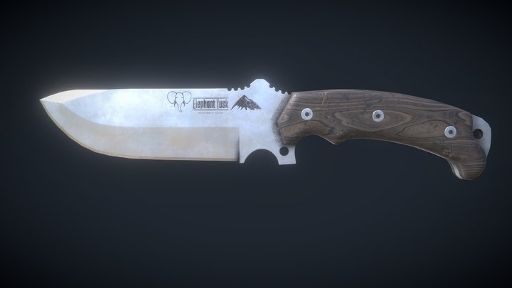 Hunting knife 3D Model