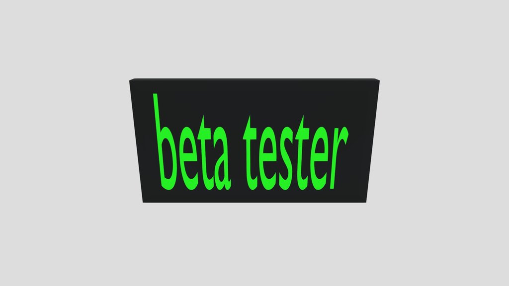 Beta tester badge for a gorilla tag fan game