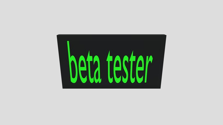 Beta tester badge for a gorilla tag fan game
