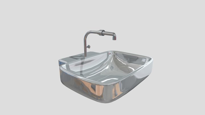 GameReady Wash Basin Model 3D Model