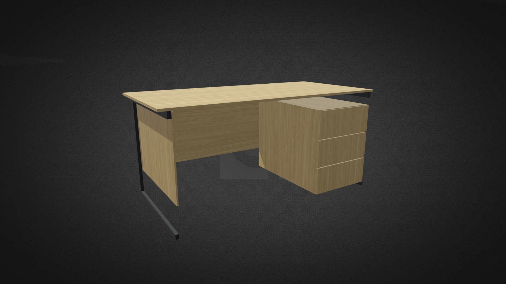 3D model Workstation Hire - This is a 3D model of the Workstation Hire. The 3D model is about a box on a table.