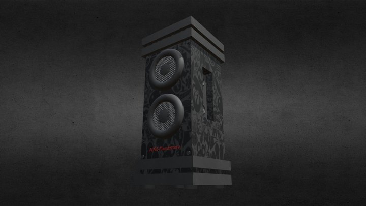 Book Shelf Speaker 3D Model