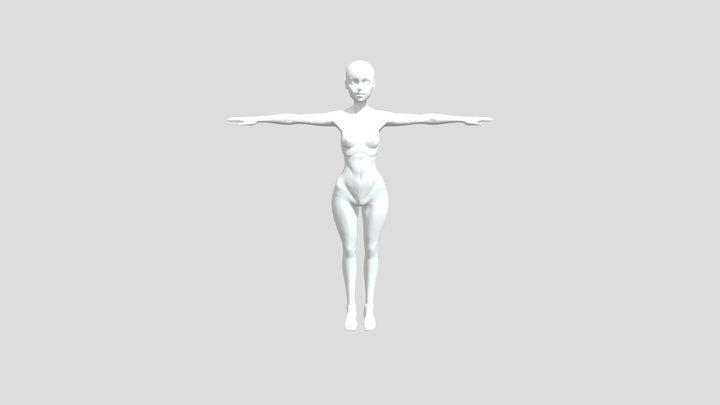 Girl character model data 3D Model