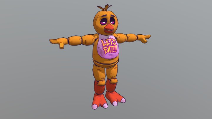 Stylized Chica – Gratis 3D-model STL