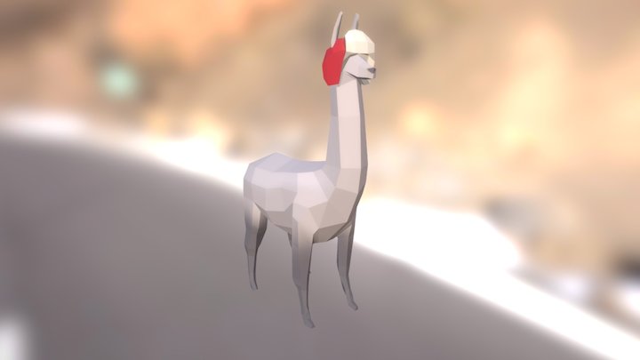 LowPoly Llama 3D Model