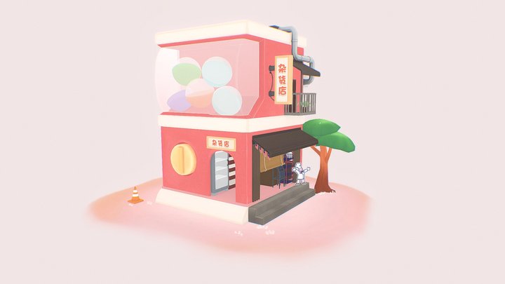 Gatcha Minimart 3D Model