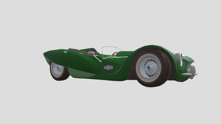 Jaguar D-Type 3D Model