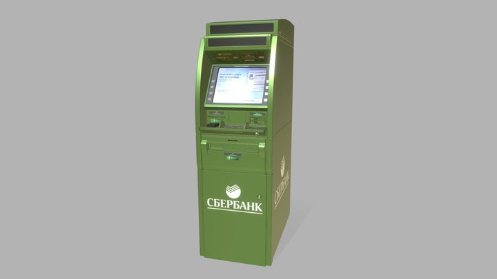 ATM Сбербанк банкомат 3D Model
