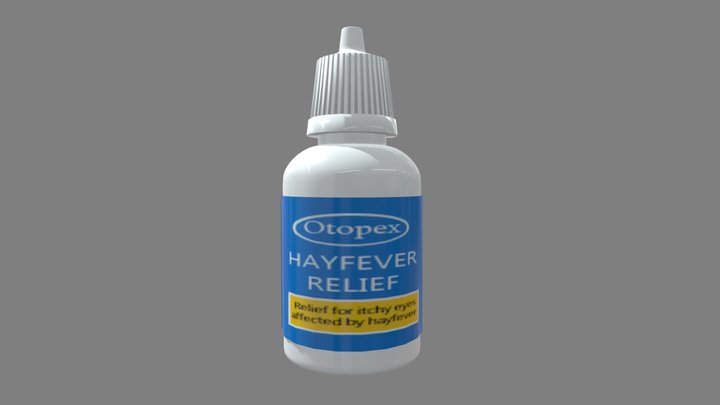 Hayfever Eyedrops 3D Model