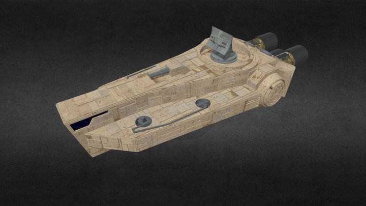 Generic Freighter 3D Model