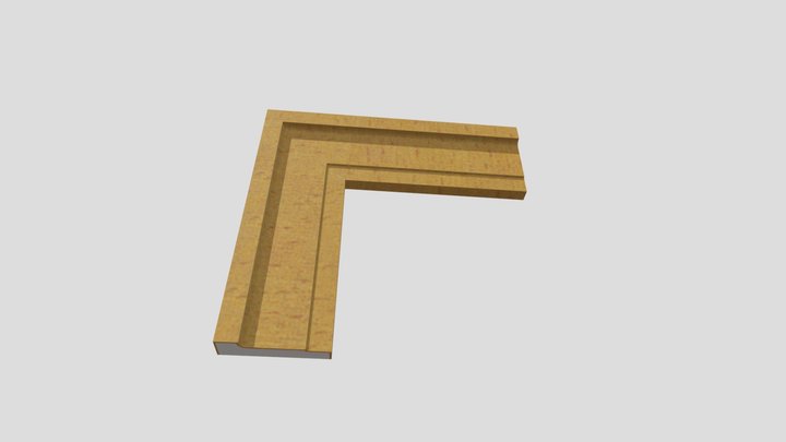 Cornice in polistirolo resinato S120 3D Model