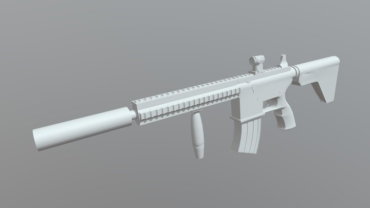 HK416/A5 11 3D Model