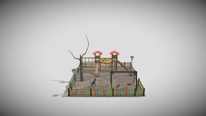 Abandoned children´s park 3D Model