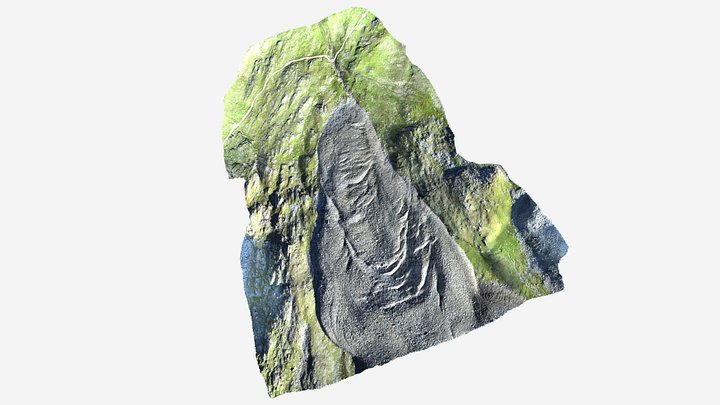 Rock glacier at Äußeres Hochebenkar, 2022 3D Model