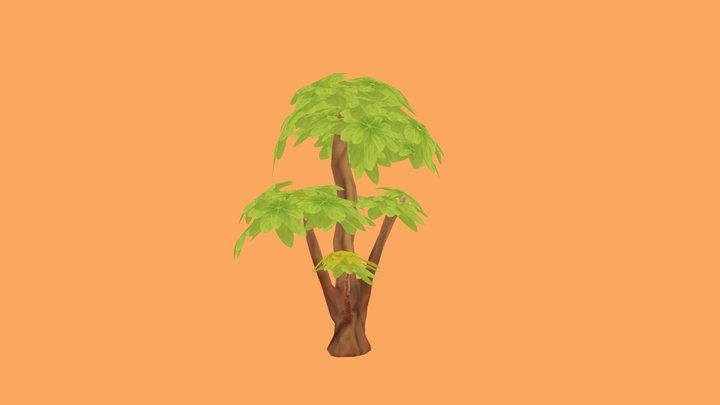 Stylized tree variant #2 3D Model