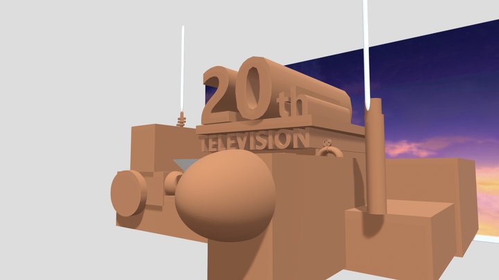 20th Television Logo 1992-Present 3D Model