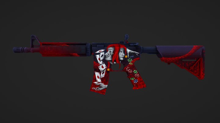 M4A4 | The Jester 3D Model