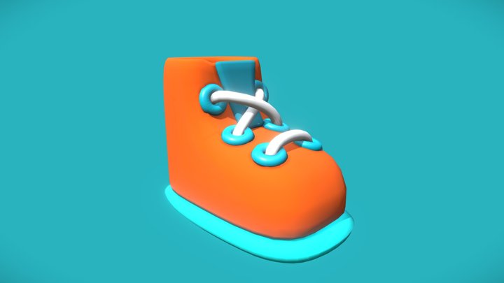 Stylised Shoe 3D Model