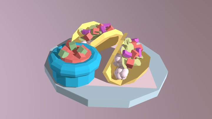 vegan tacos 3D Model