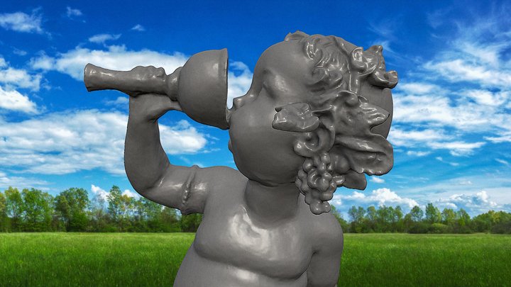 Baco representacion niño 3D Model