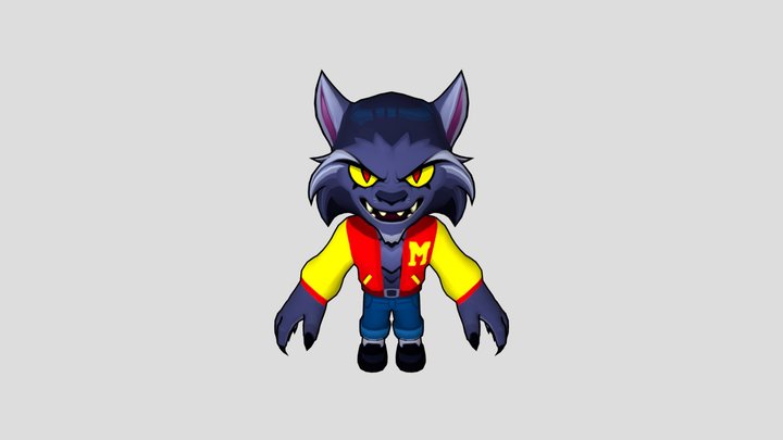 wolf_sketchfab_v2 3D Model