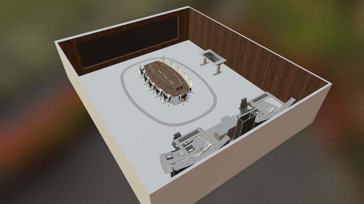 HQ Collaboration Room with EOW 3D Model