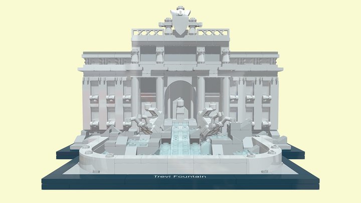 LEGO Architecture 21020 Trevi Fountain 3D Model