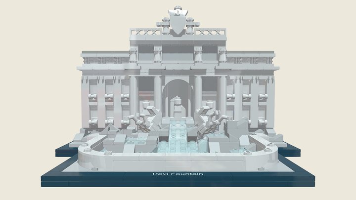 LEGO Architecture 21020 Trevi Fountain 3D Model