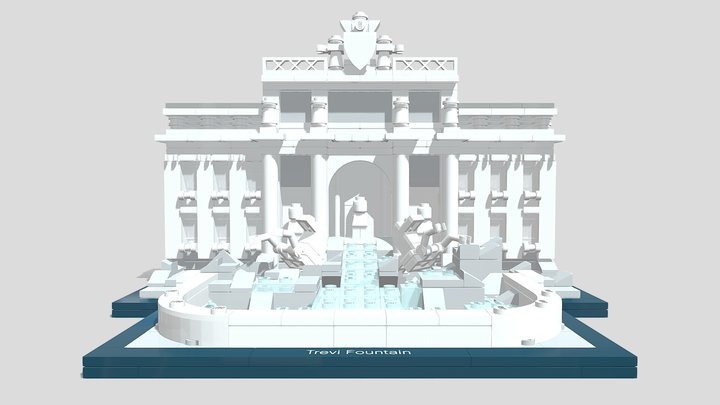 LEGO Architecture 21020-1 Trevi Fountain 3D Model