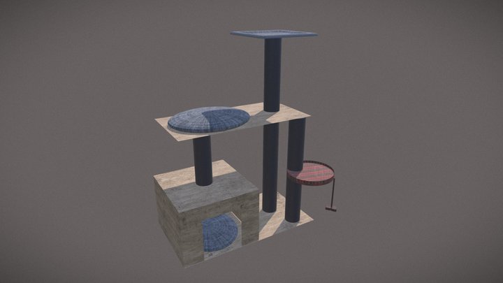 scratching post for cats 3D Model